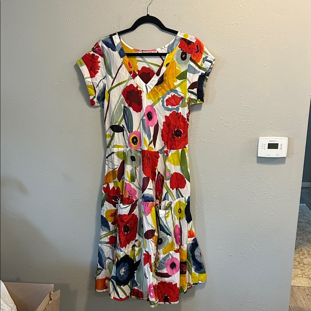 Dress Addict Jalan Floral Cotton Midi Dress